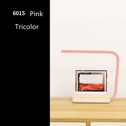 Lampe créative sablier LED 3D – décompression, peinture sable mouvant