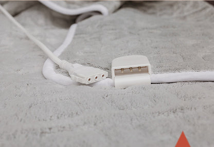 Couverture électrique en flanelle pour sieste – 152×127 cm, chaleur douce, prise EU/US, lavable