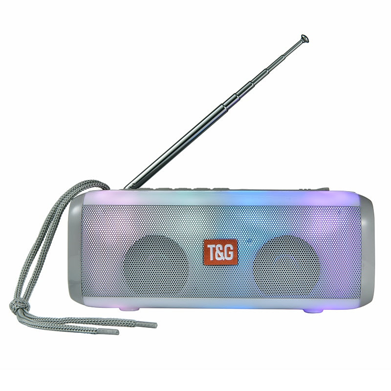 Radio Subwoofer Sans Fil avec Lumières Colorées – Enceinte Bluetooth Portable