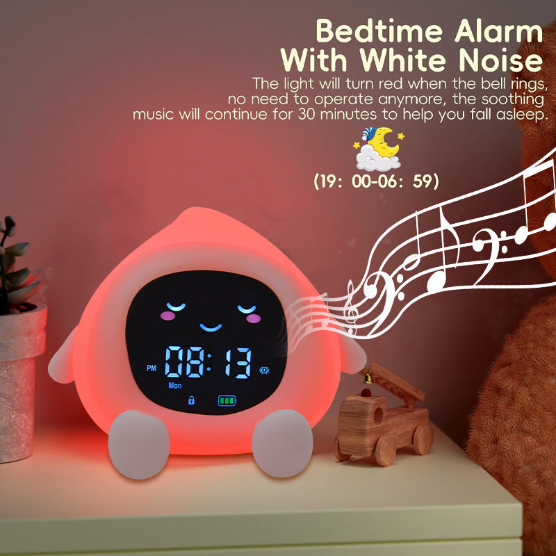 Cartoon Lychee Alarm Clock White Noise Mobile Phone Holder Multifunctional