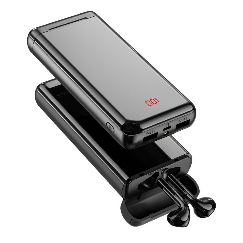 Bluetooth Headset avec Boîtier Power Bank