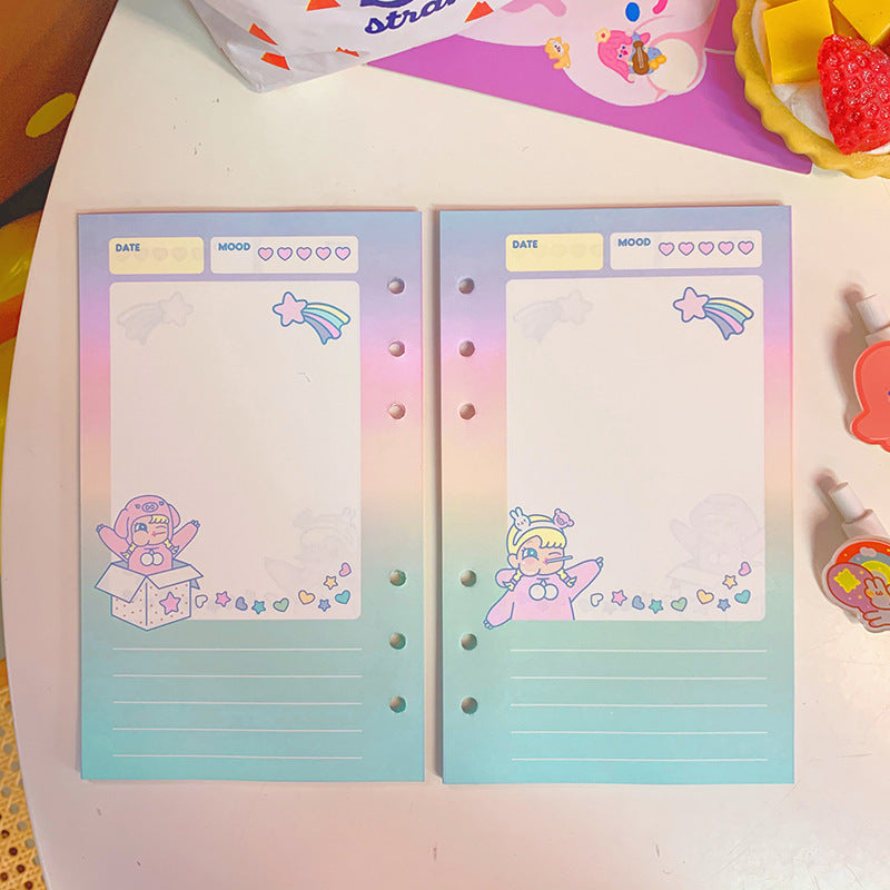 Carnet Creative Grid – lignes horizontales, format compact 50 pages