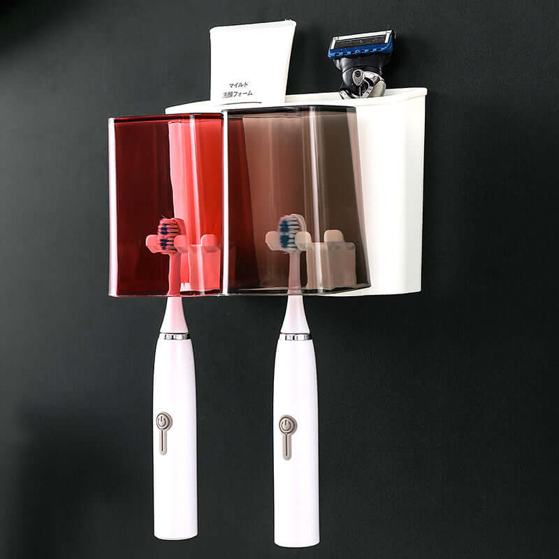 Porte-brosse à dents mural sans perçage