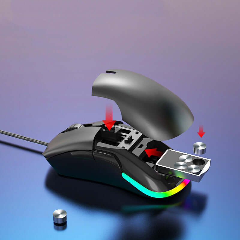Souris de jeu sans fil creuse M88