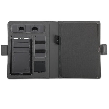 Carnet multifonction avec chargeur sans fil – organiseur A5, recharge mobile