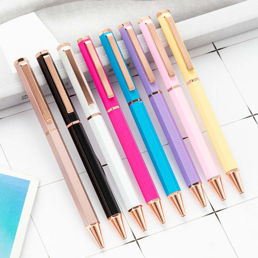 Stylo à Bille Métallique Hexagonal