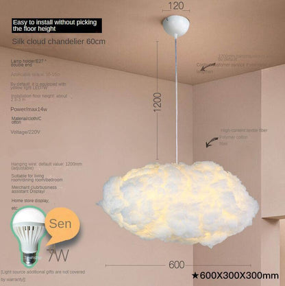 Lustre créatif en forme de nuage