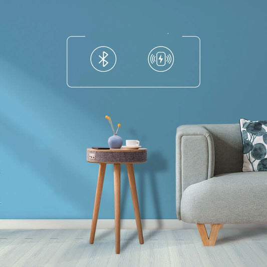 Connected Coffee Table with Wireless Charger