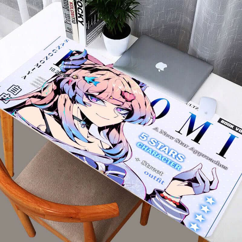 Tapis de souris à motif technologique – impression thermique unilatérale, surface lisse, base antidérapante, design futuriste