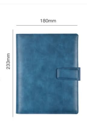 Carnet A5 cuir à boucle – recharge 6 anneaux, fermeture magnétique