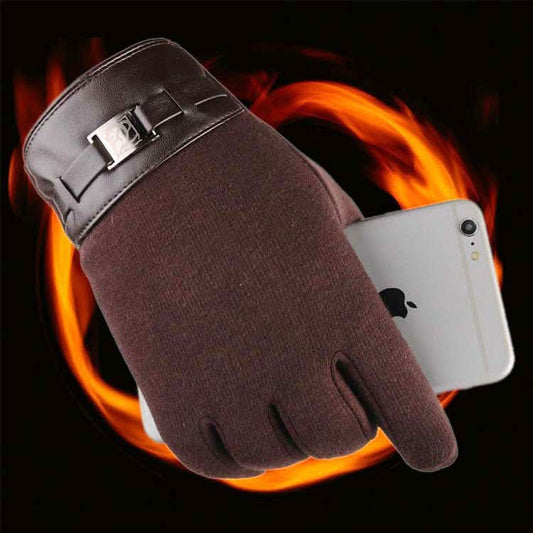 Gants homme business – écran tactile, design élégant, doublure chaude