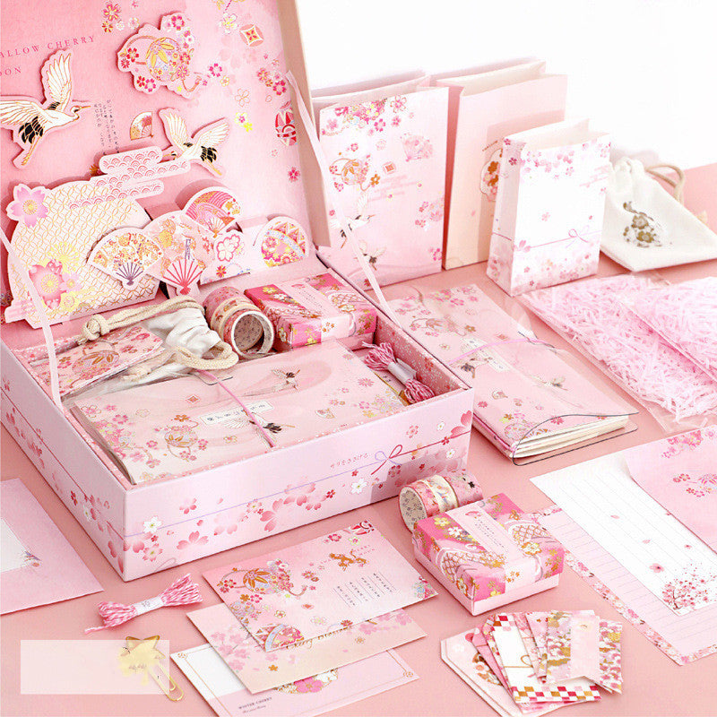 Set cadeau carnet rétro – coffret antique, mignon et simple