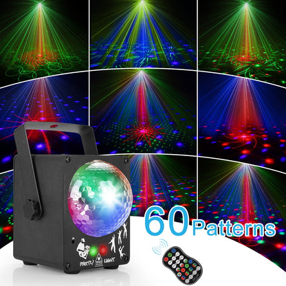 Haut-parleur Bluetooth sans fil Magic Ball – effets laser lumineux et musique immersive