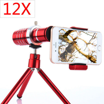 Objectif télescope 12X pour smartphone – longue focale, photographie améliorée