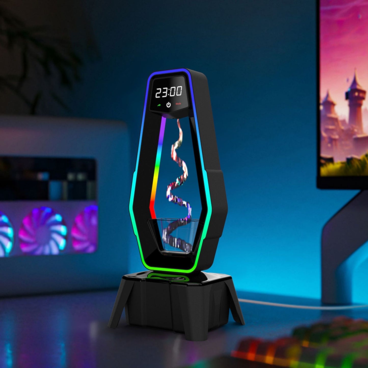 Humidificateur anti-gravité à brouillard dense – design vase