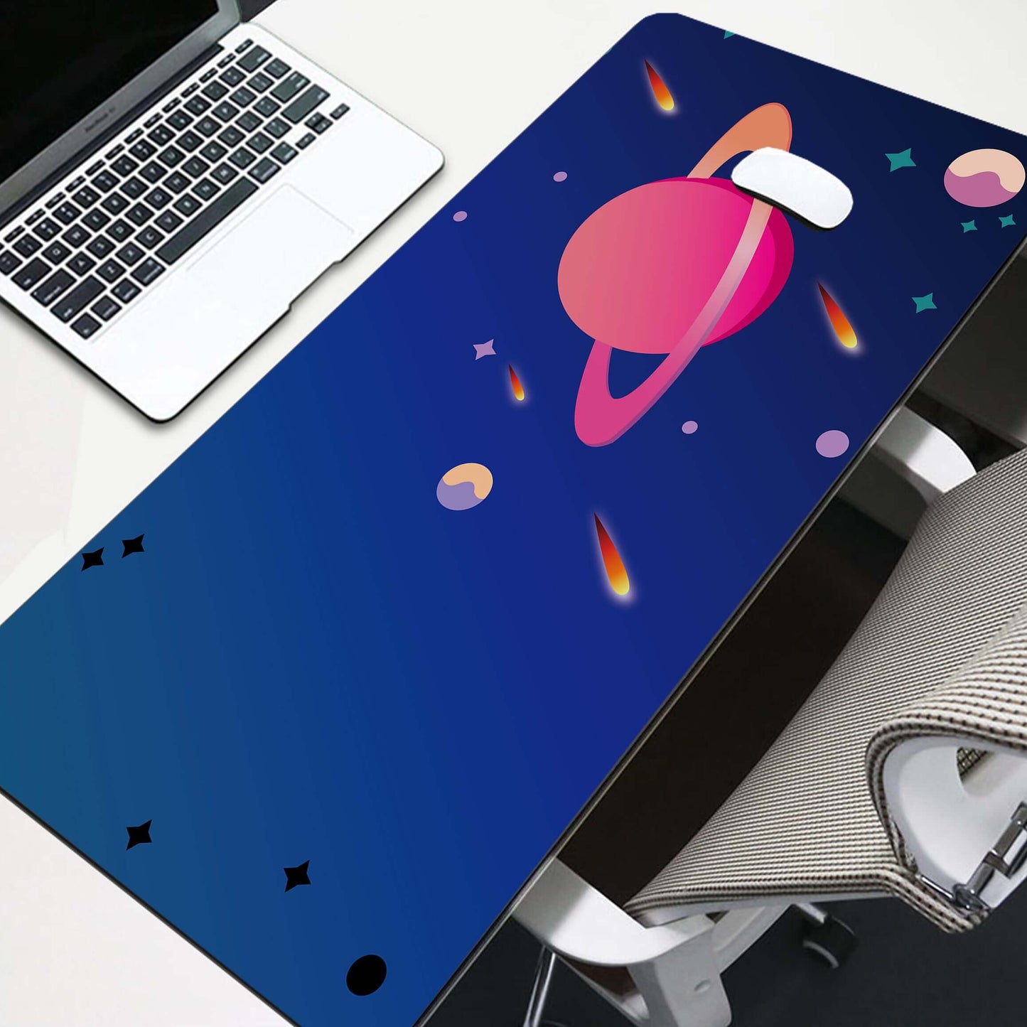 Tapis de Bureau “Chat & Café”