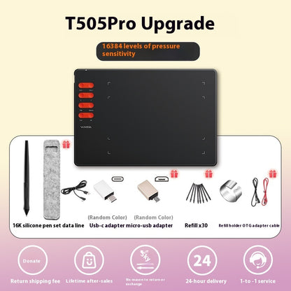 Wencai Drawing Board 16384 Level T505Pro Graphics Tablet