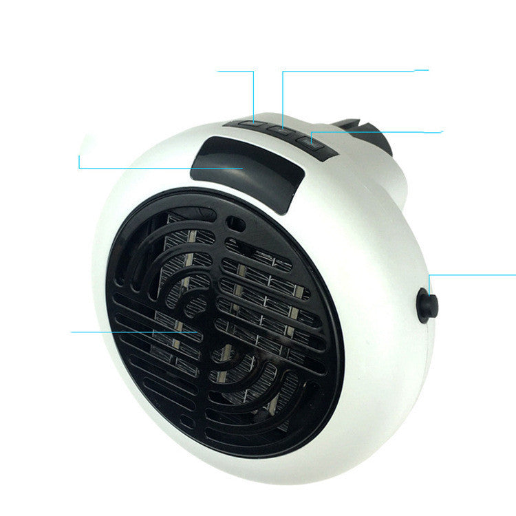 Mini chauffage électrique à prise murale – compact et portable