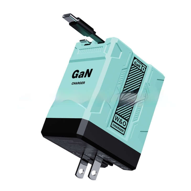 Prise de charge rapide en nitrure de gallium F2, câble flexible double