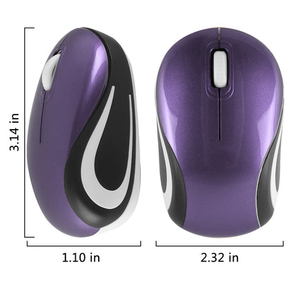 Souris sans fil mini 2.4 GHz – optique, design mignon, silencieuse, bureau et mobilité