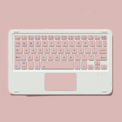Souris sans fil silencieuse avec clavier tactile