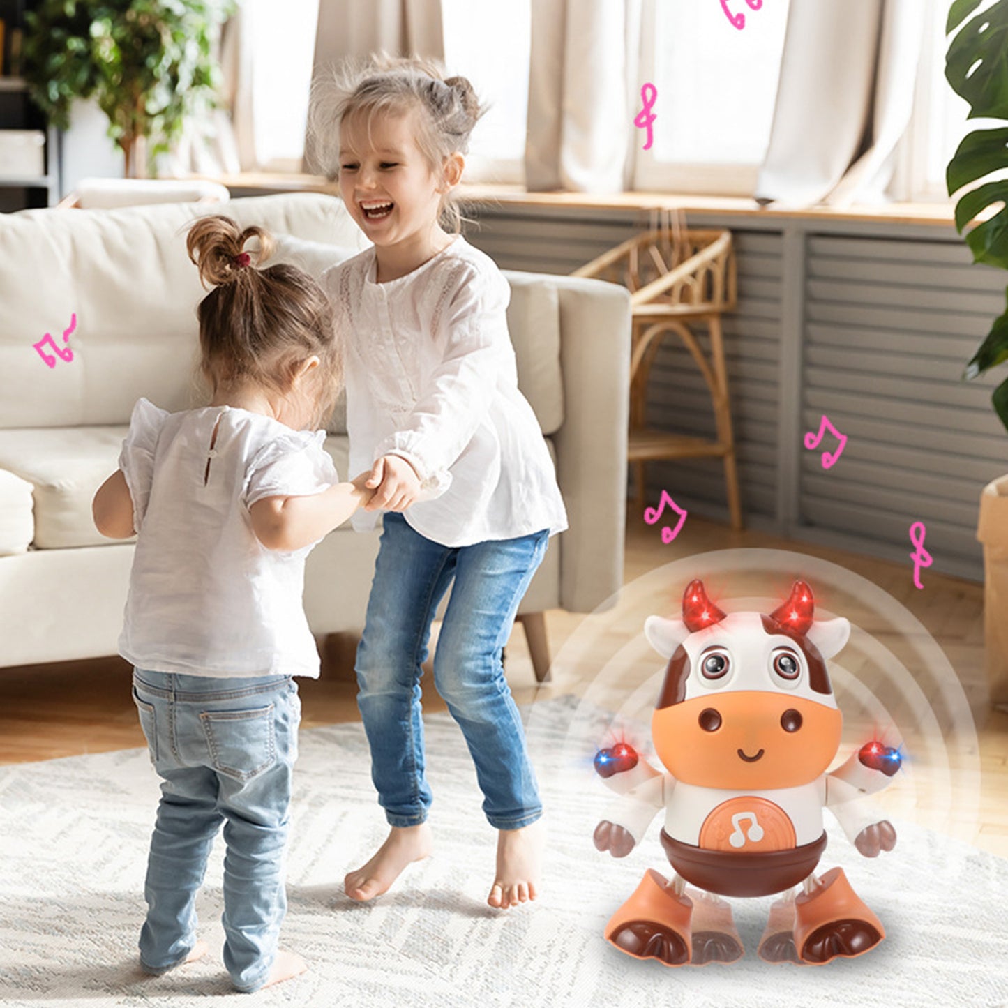 Robot de danse swing musical et lumineux – poupée électrique interactive, jouet éducatif