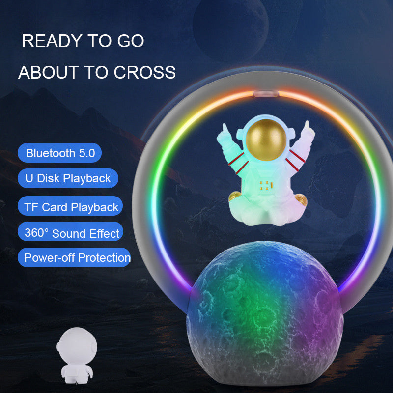 Suspension créative astronaute lévitation magnétique haut-parleur Bluetooth caisson de basses sans fil décoration de la maison cadeau d'anniversaire petit ami