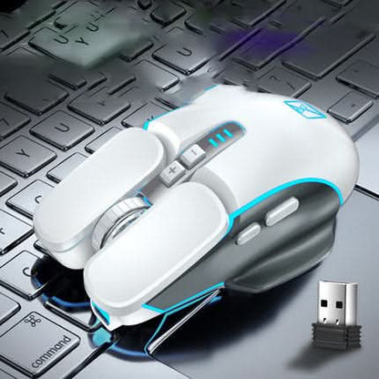Souris sans fil rechargeable – design minimaliste, 6 boutons, 3500 DPI