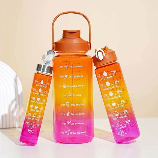 3-in-1 Sports Water Bottle Set