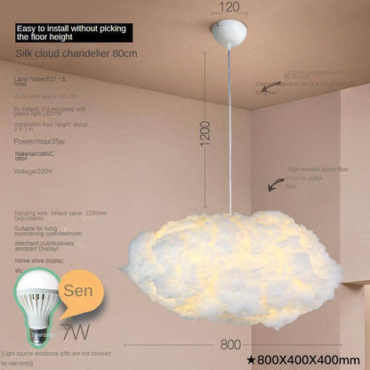 Lustre créatif en forme de nuage