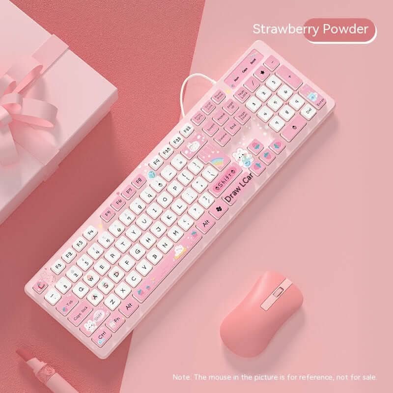 Clavier filaire Milk Tea Rabbit