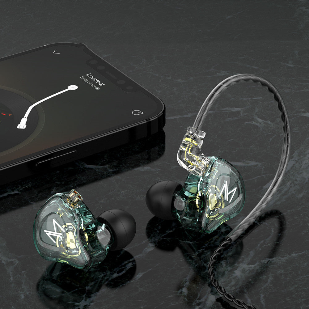 Écouteurs filaires sport – oreille accrochée, basses puissantes, musique et appels avec micro