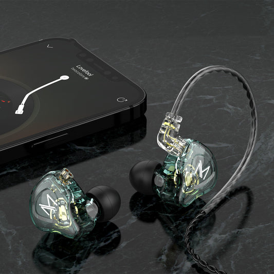 Écouteurs filaires sport – oreille accrochée, basses puissantes, musique et appels avec micro