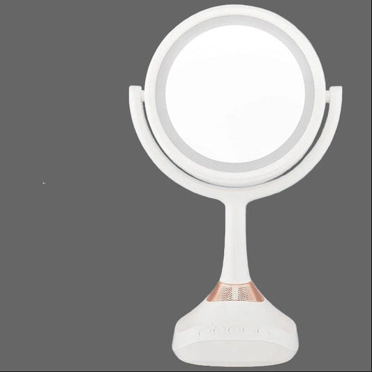 Miroir cosmétique double face – grossissant, rotation 360°, format bureau, surface HD