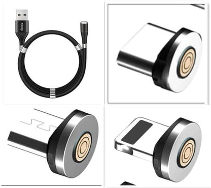 Magnetic charging cable, mobile phone