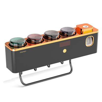 Support mural désinfectant – porte-brosse à dents et serviette, fixation par ventouse, stérilisation UV