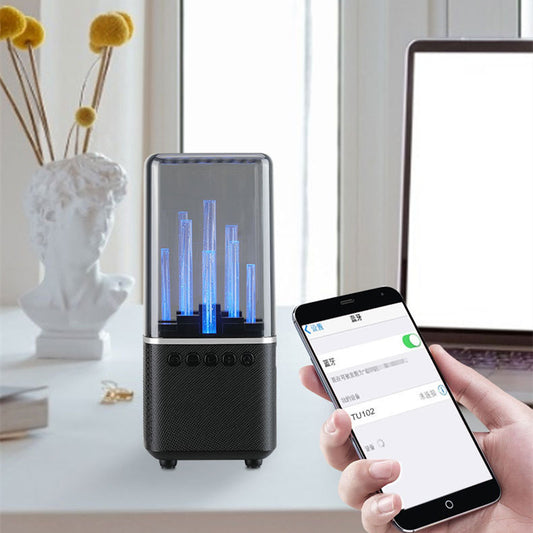 Lampe portable dynamique RGB avec haut-parleur – ambiance urbaine et musicale