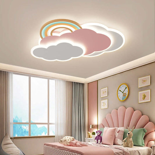 Plafonnier Enfant Nuage Arc-en-Cie