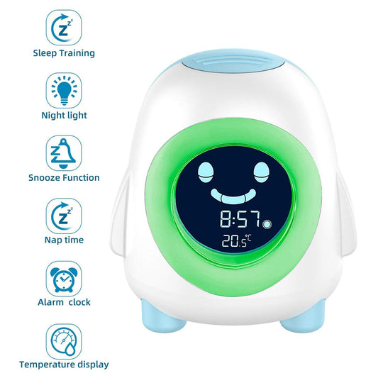 Penguin children's sleep training clock
