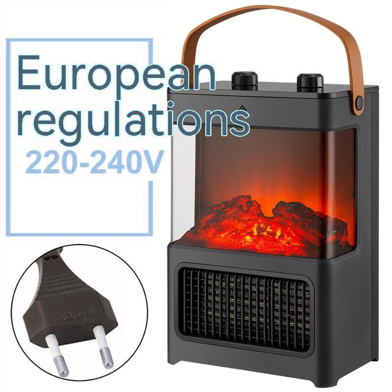 Chauffage électrique décoratif – effet flamme simulée, compact, sécurité intégrée, usage domestique