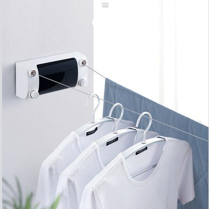 Bathroom balcony toilet invisible telescopic drying rack