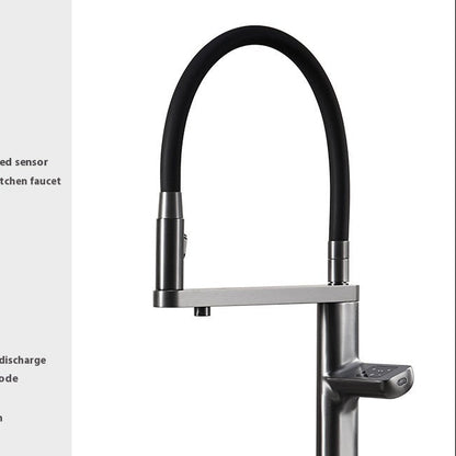 Robinet de cuisine intelligent – induction sans contact, design luxe