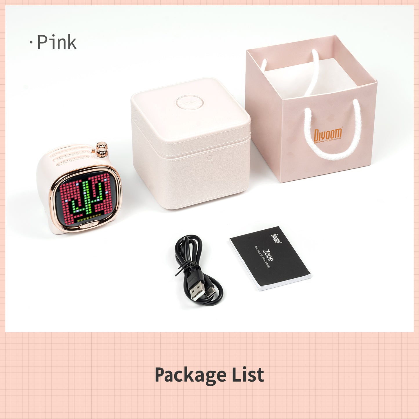 Mini enceinte Bluetooth portable – design éléphant, compacte et légère