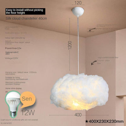 Lustre créatif en forme de nuage