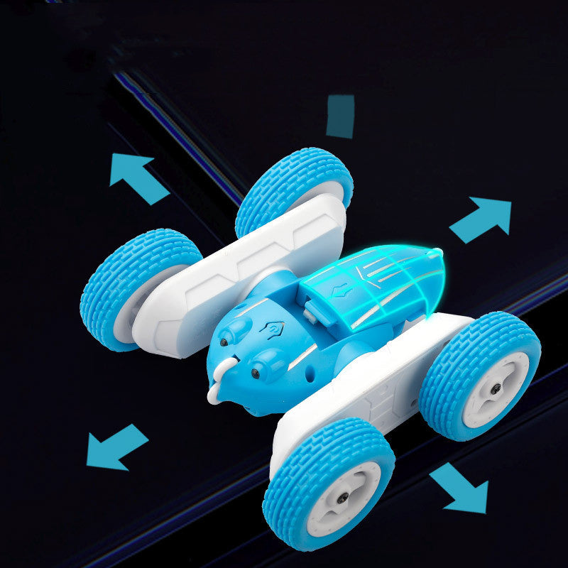Voiture cascadeuse télécommandée – mini, double face, 360°, LED, jouet enfant