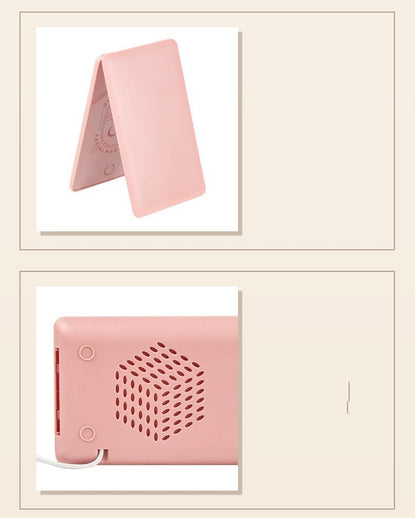 Chauffe-masque facial portable – miroir de maquillage intégré, USB ou 220V, soin hydratant