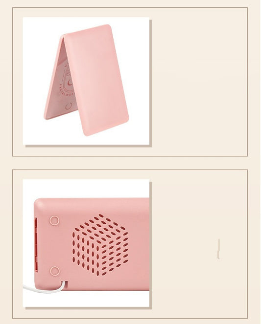 Chauffe-masque facial portable – miroir de maquillage intégré, USB ou 220V, soin hydratant