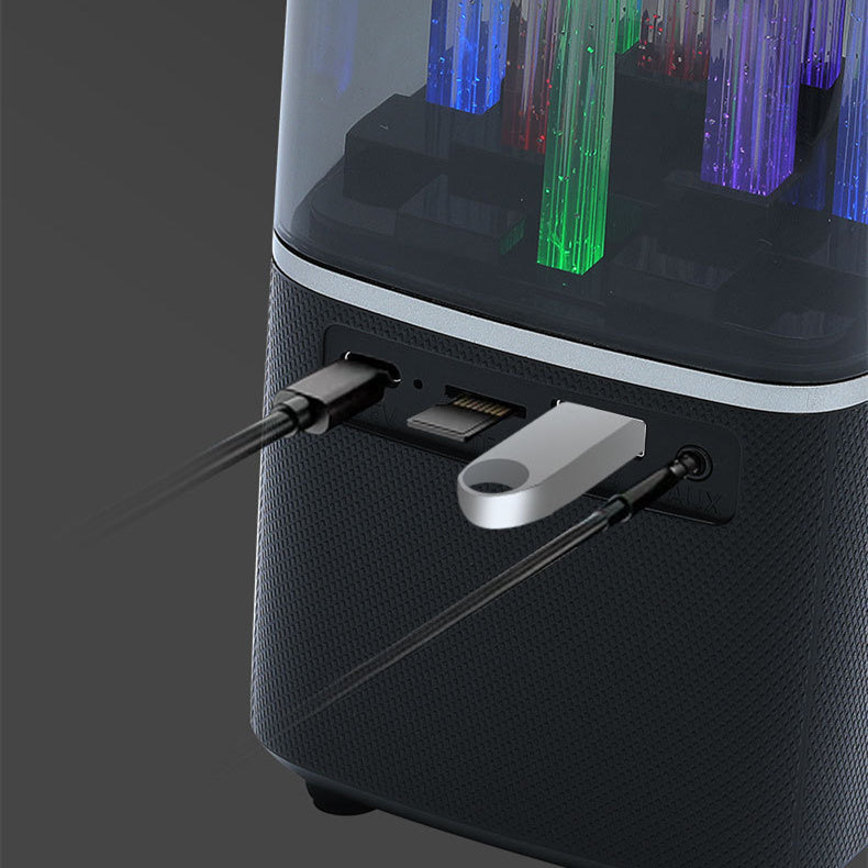 Lampe portable dynamique RGB avec haut-parleur – ambiance urbaine et musicale