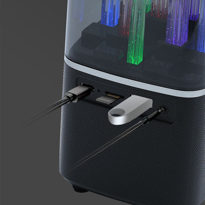 Lampe portable dynamique RGB avec haut-parleur – ambiance urbaine et musicale