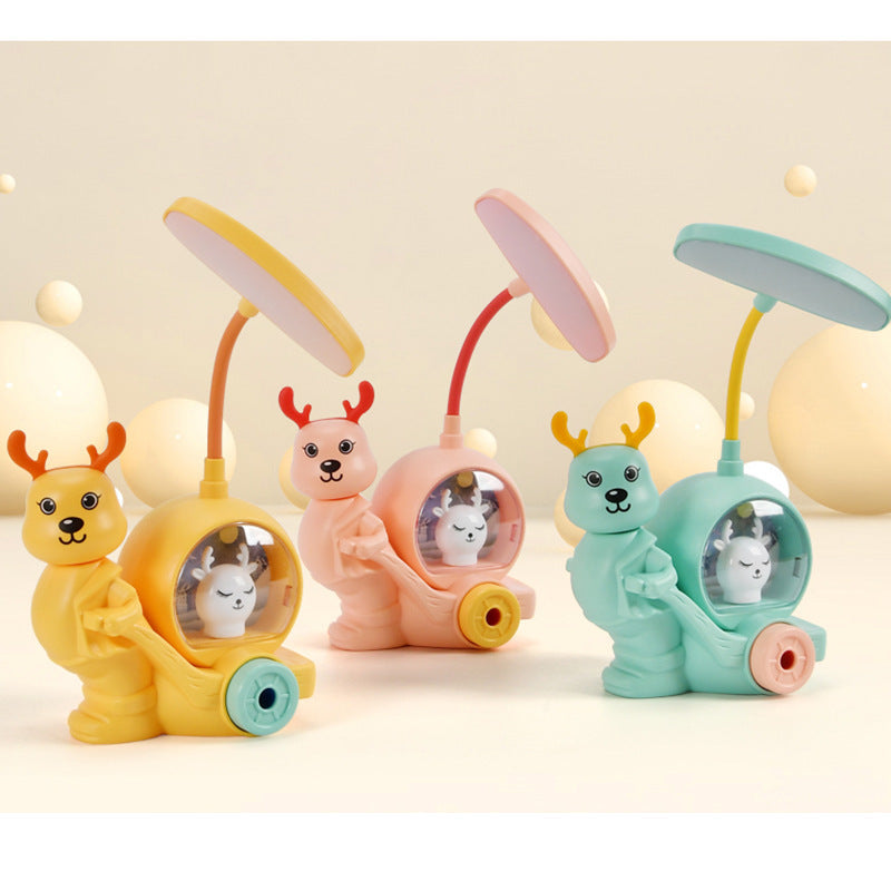 Lampe de bureau pliable et rechargeable - cartoon-